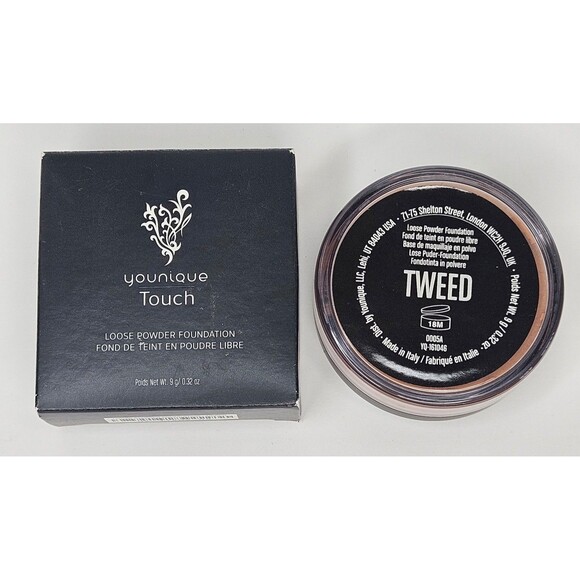 New Younique Touch Loose Powder Foundation Tweed .32oz New in Box - Picture 1 of 5